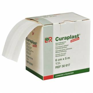 Sårplaster, Curaplast, 5m x 8cm, beige, usteril