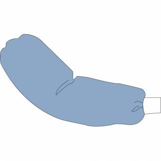 Beskyttelses&aelig;rme, afd&aelig;kning, Barrier, 52cm, bl&aring;, nonwoven/PE/polyester/viskose, steril, engangs *Denne vare tages ikke retur*