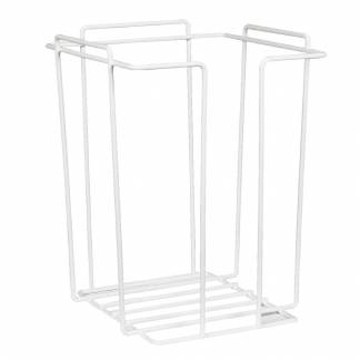 Vaskekludestativ, ABENA, 23x23x13,5cm, hvid, metal, holder til skumvaskeklude