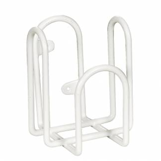 Holder til Dispenser, ABENA, 9x8x10,5cm, hvid, metal, til Abena 500 ml flasker