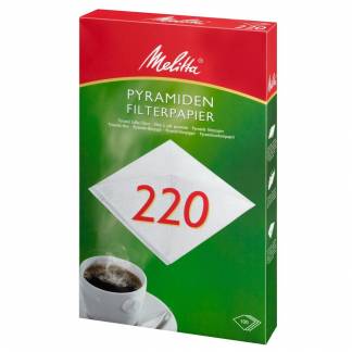 Pyramidefilter, Melitta, bleget, filterpapir, 220