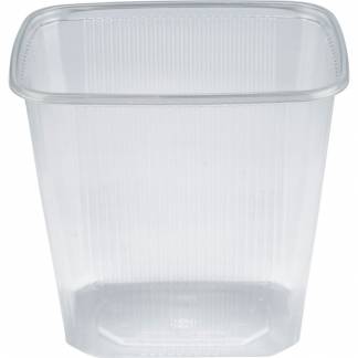 Plastbakke, 10,8x8,1x10,3cm, 500 ml, klar, PP