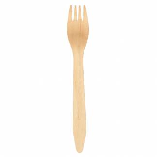 Gaffel, ABENA Gastro, 16x2,6cm, brun, birketr&aelig;