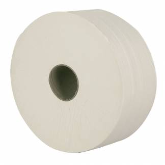 Jumborulle, ABENA Care-Ness Excellent, 2-lags, Midi, 300m x 9,5cm , Ø25cm, hvid, nyfiber