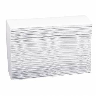 Håndklædeark, ABENA Care-Ness Excellent, 2-lags, Z-fold, 24x23,5cm, 8 cm, hvid, nyfiber