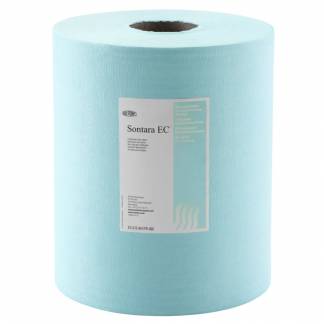 Industriaftørring, Sontara EC, 1-lags, 152m x 30,5cm , Ø25cm, turkis, polyester, virgin