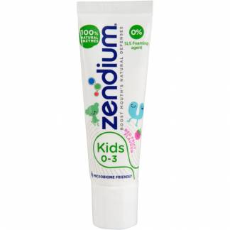 Tandpasta, Zendium Kids, Ø2cm, 15 ml, 0-3 år, 1000 ppm