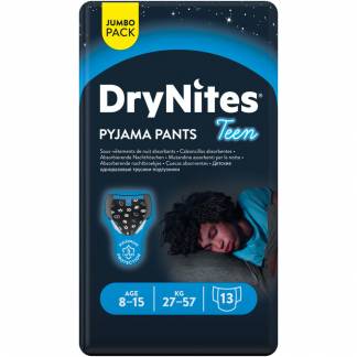 Børneble, bukseble, DryNites Pyjama Pants, 8-15 år, med print, dreng, 27-57 kg