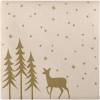 Middagsserviet Golden Winter 1/4 fold 40x40cm beige 300 stk. 