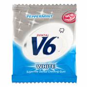Tyggegummi V6 White Peppermint 2x250stk.