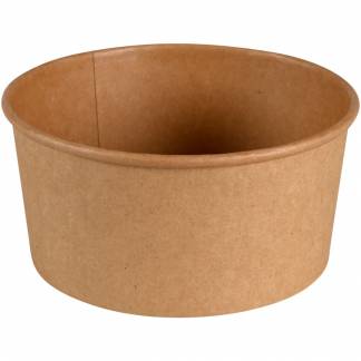 Skål Gastro 8cm, Ø14,5cm 950 ml 900 cm³ brun, pap/PE 50 stk. 