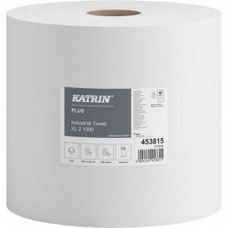 Værkstedsrulle Katrin Plus 2-lags 360m x 36cm Ø29cm hvid 453815 2 rl.