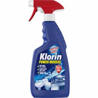 Klorrengøring klorin power mousse 500 ml klar-til-brug uden farve