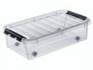 Plastkasse SmartStore Classic 35 35l m/låg & hjul 72x40x19cm