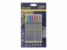 Chalkmarker Securit metallic farver 1-2mm 7stk/pak