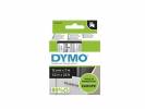 Labeltape DYMO D1 45010 S0720500 12mmx7m sort på klar