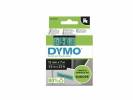 Labeltape DYMO D1 45019 S0720590 12mmx7m sort på grøn