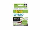 Dymo D1 45808 tape 19mm sort/gul 