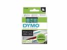 Labeltape DYMO D1 45809 S0720890 19mmx7m sort på grøn