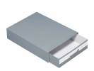 Esselte Multibox Standard arkivæske med 70 mm skuffehøjde i farven lys grå 