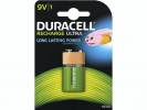 Batteri Duracell genopladelig 9V 170mAh 1stk/pak