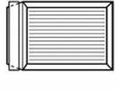 Kuverter m/papbagside hvid 350x500mm nr 7 11747 100/pak