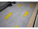 Gulvmærker fodspor gul længde 280mm 10stk/pak