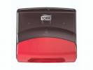 Tork 654008 Top-Pak dispenser W4 sort/rød 