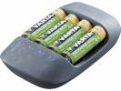 Batterilader Varta ECO Charger + 4 x 56816 AA 2100mAh