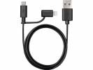 Oplader/datakabel Varta 2in1 Micro USB & Lightning