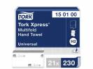 Papirhåndklæde Tork Xpress H2 Universal 1-lags 21x230ark/kar
