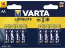 VARTA LONGLIFE AA-batterier LR6 16 stk 