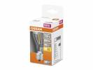 Pære Osram LED standard 51W/827 E27 filament klar topforspejlet sølv