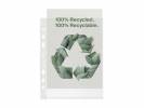 Plastlomme Esselte Recycled A4 100my m. præg 50stk/pak