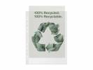 Plastlomme Esselte Recycled A4+ 100my m. præg 100stk/pak