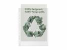 Plastlomme Esselte Recycled A4+ 100my m. præg 50stk/pak