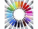 Marker Sharpie Elctro pop fine assorteret permanent 24stk/sæt