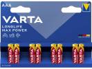 Batteri Varta Longlife Max Power AAA 8stk/pak blister