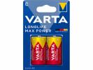 Batteri Varta Longlife Max Power C 2stk/pak blister