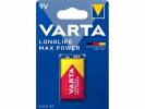 Batteri Varta Longlife Max Power 9V 1stk/pak blister