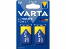 Batteri Varta Longlife Power 9V 2stk/pak blister