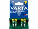 Batteri Varta Recharge Power AAA 800mAh 4stk/pak blister