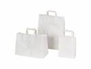 Papirsbærepose hvid 26l 70g 320x170x400mm 225stk/kar