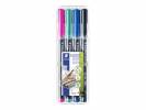 OHP-pen Lumocolor assorteret F 0,6mm 318 WP4-1 permanent 4stk/pak