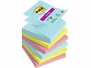 Post-it Super Sticky Z-Notes76mmx76mm 90ark/blk 6blk/pak Cosmic farvekollektion