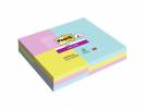 Post-it Super Sticky Notes3 linjerede- + 6 standard blokke blandede størrelser 90ark/blk 9blk/pak Cosmic farvekollektion