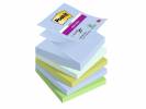 Post-it Super Sticky Z-Notes Oasis farvekollektion 76mmx76mm 90ark/blk 5blk/pak Oasis farvekollektion