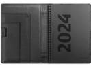 Ugekalender A5 skind sort 15x21cm højform 24 2003 00