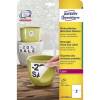Laseretiket, Avery, L4717REV-20 Non.Perm. 210x148mm hvid, antal etiketter pr. ark : 2 pakke a 800 stk
