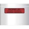 F&oslash;lgeseddellommer, C6, 175 x 140 mm transparent red-black printed Packing list, LD-PE karton a 1000 stk